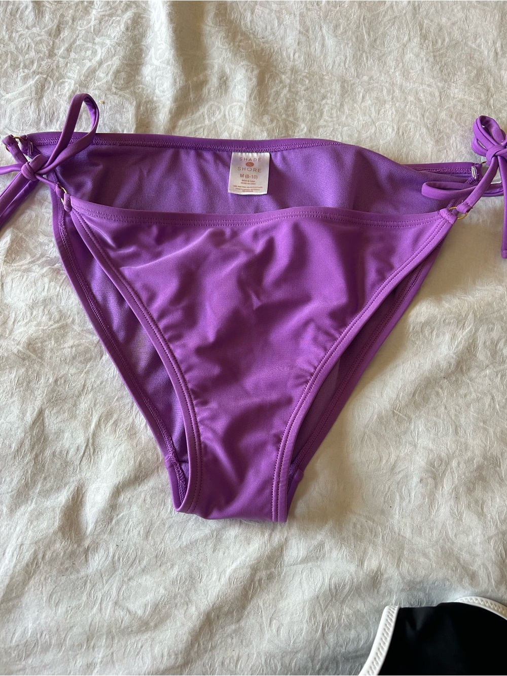Shade & Shore Vibrant Purple Bandeau Bikini Bottoms